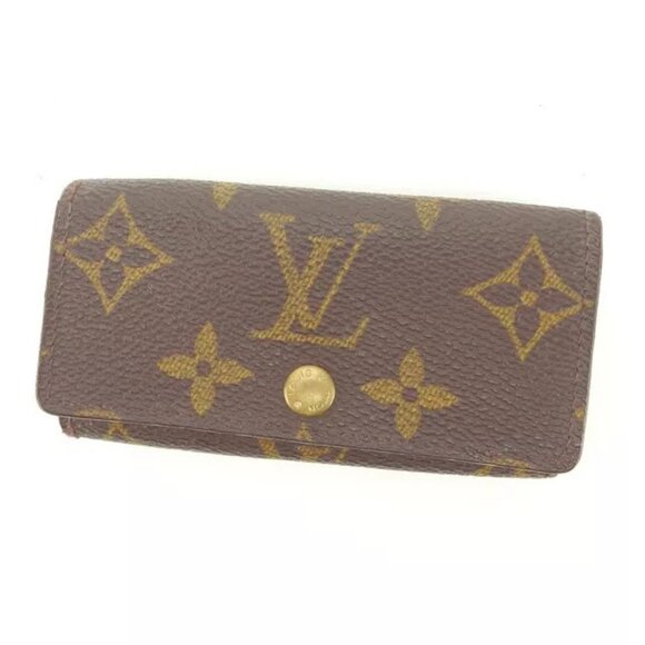 Louis Vuitton Key holder Key case Monogram Brown Woman Authentic - Picture 1 of 11